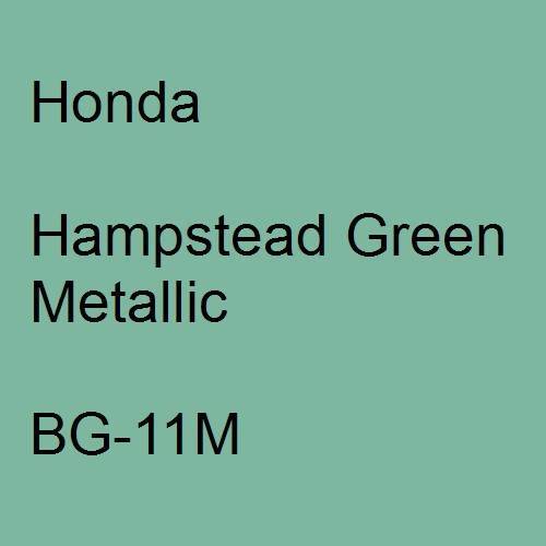 Honda, Hampstead Green Metallic, BG-11M.